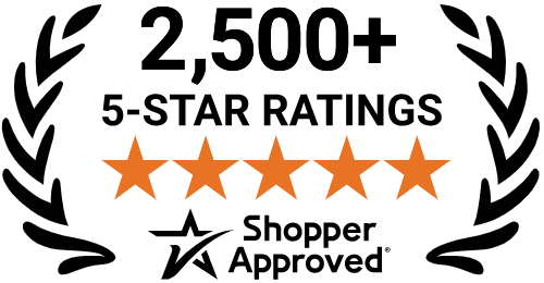 5 Star Excellence award from Shopper Approved for collecting at least 100 5 star reviews